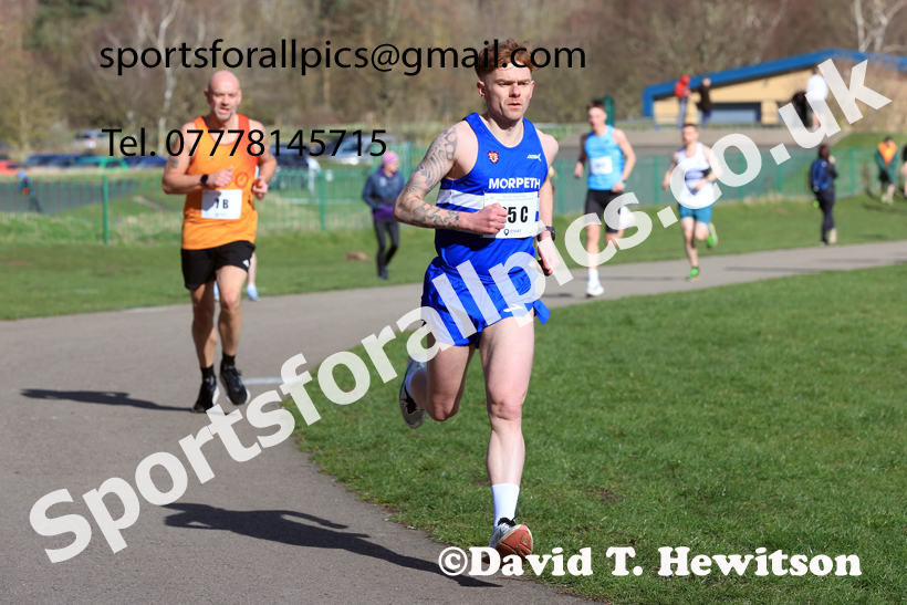Senior Mens 2026 NECAA Royal Signals Road Relays, Hetton Lyons Country Park, Hetton le Hole. Photo: David T. Hewitson/Sports for All Pics
